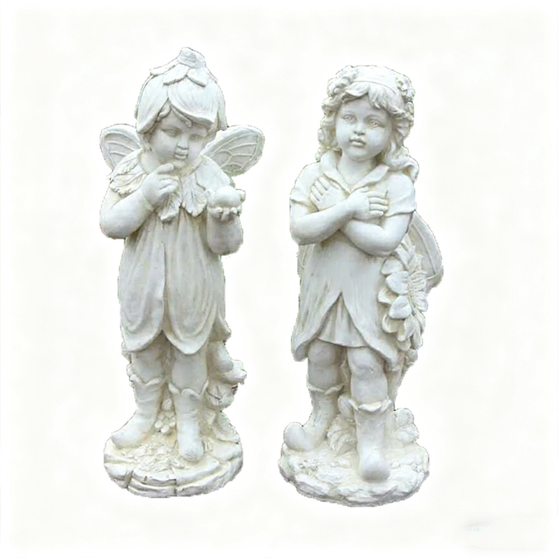 Sklolaminátová lidská socha malého anděla