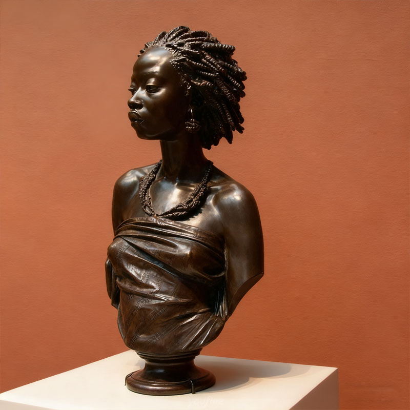 Bronzový efekt skleněného vlákna lidská socha poprsí