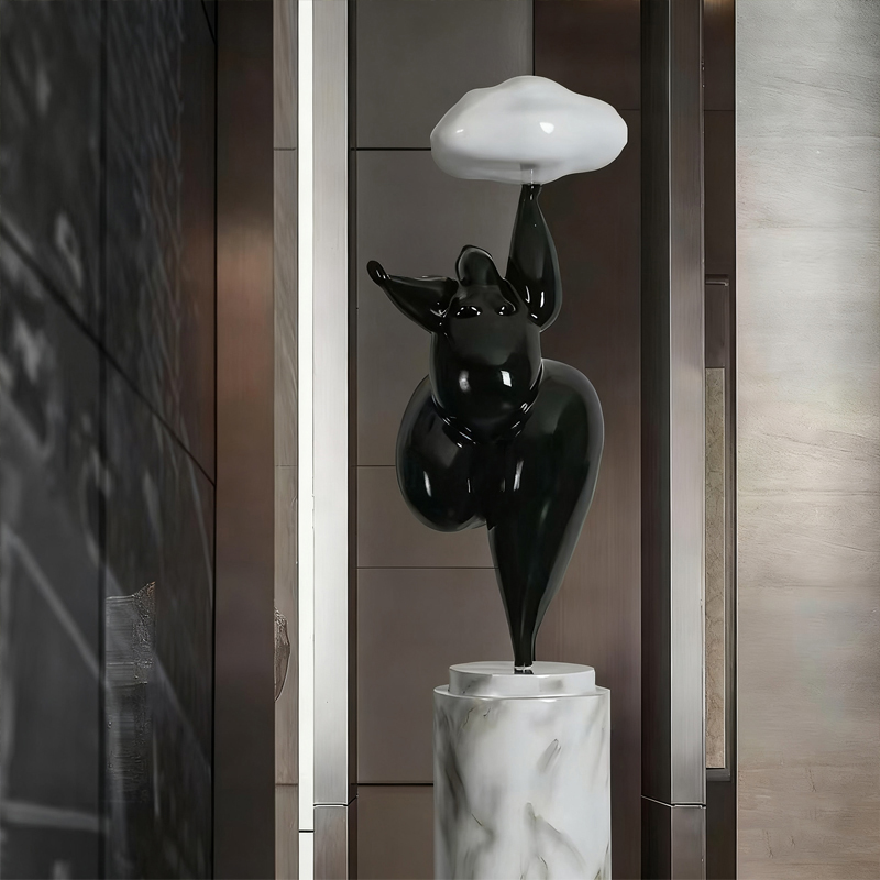 Dekorativní socha ze skleněných vláken ve stylu zvedání mraků